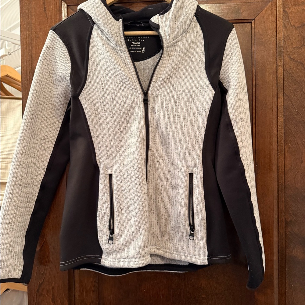 Grey and Black Calvin Klein sport jacket